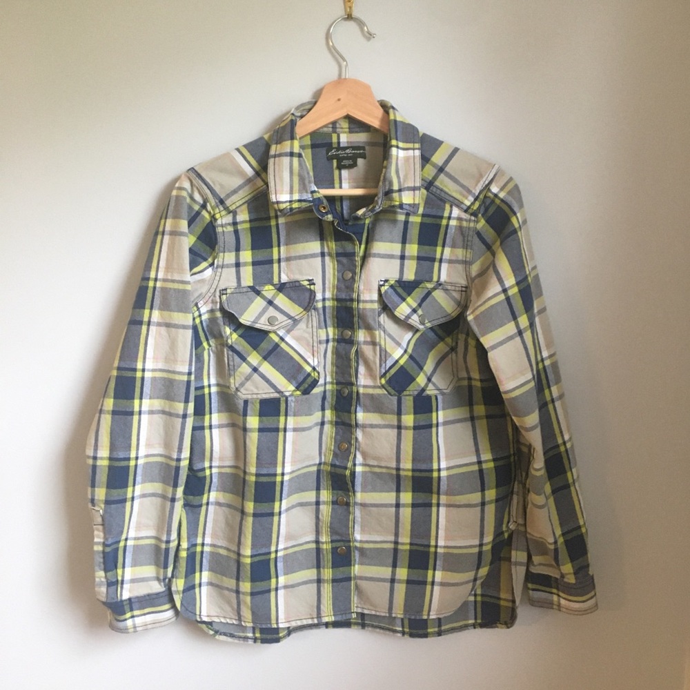 Eddie Bauer Double Cloth Flannel Size Medium